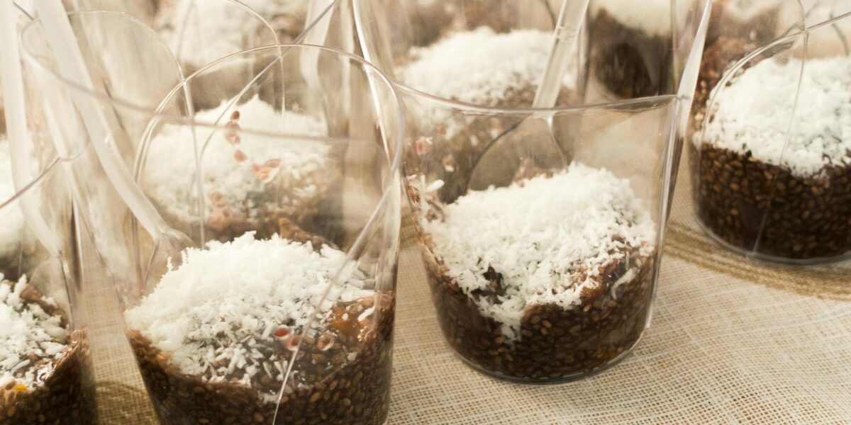 Mousse Fit de Coco com Chia